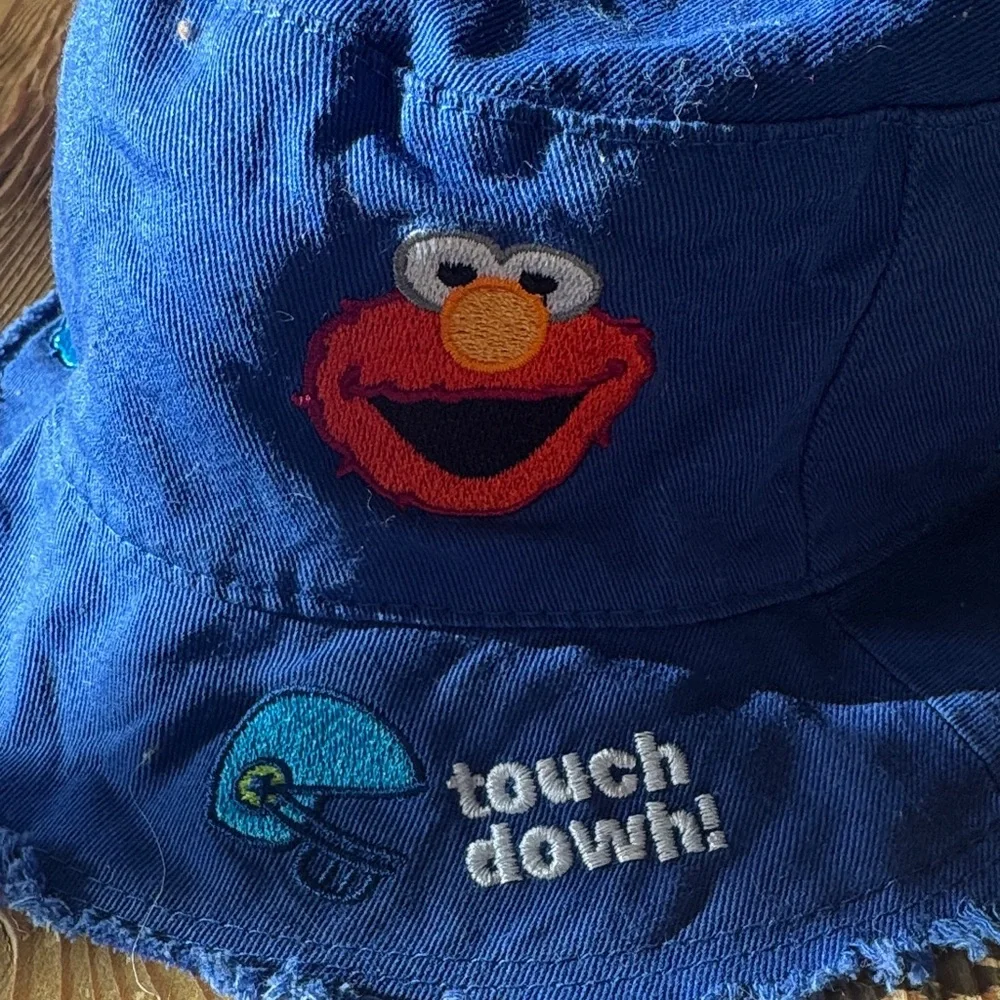 Sesame Street Toddler' Blue Hat with Sesame Street character Embroidery